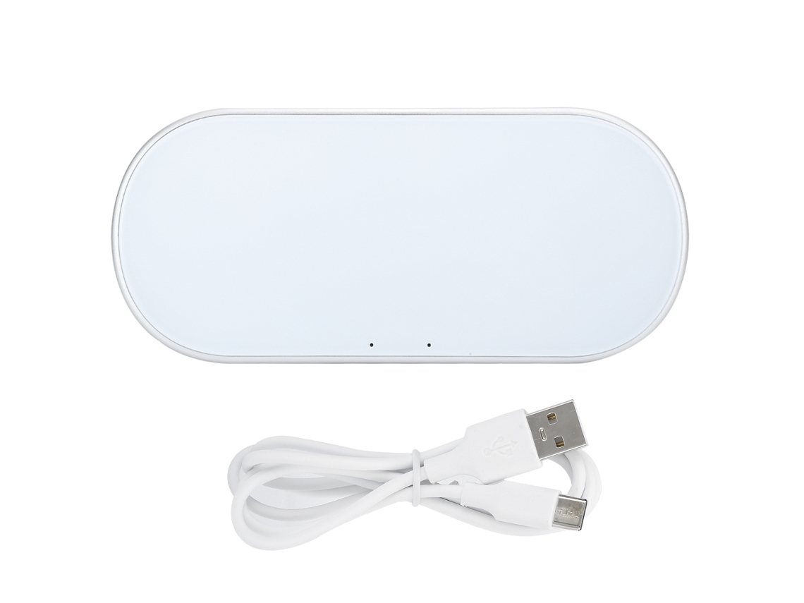 Carregador Sem Fio EOOCOO 15w com espelho de vidro para Huawei, Apple, Samsung