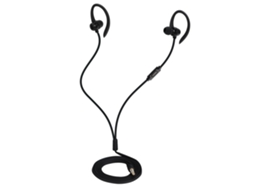 Fones de Ouvido com Fio Esportivos Over ear e Intra auricular Pendurados, Controle Universal. EOOCOO