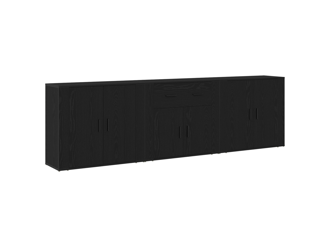 Conjunto 1 Buffet Vidaxl Preto Derivados De Madeira (240 X 33 X 70 Cm)