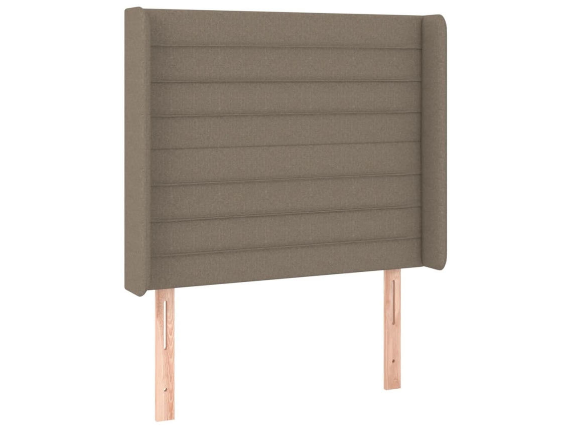 Headboard, Headboards Vidaxl Cinzento-acastanhado Tecido (103 X 16 X 118/128 Cm)