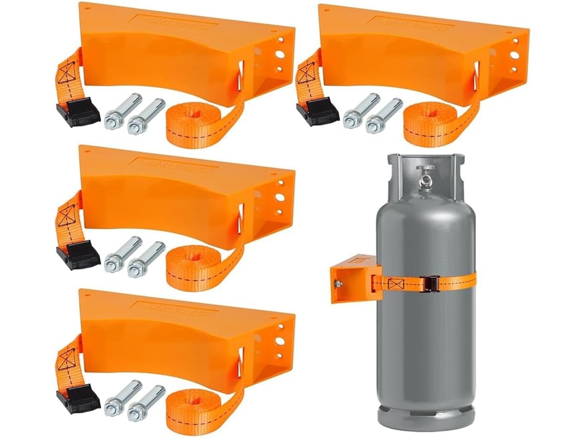 Conjunto De 4 Suportes Para Cilindros De Propano De 4 A 12 Polegadas Para Diferentes Cilindros Tipo C.