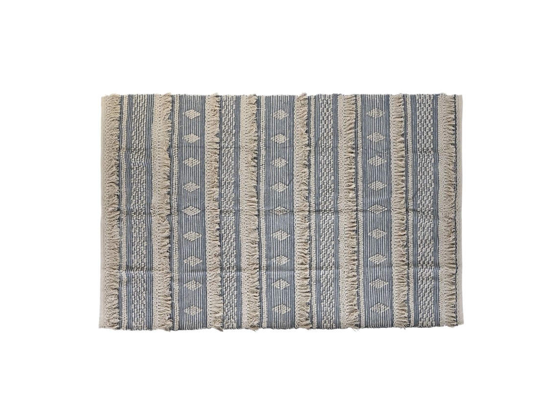 Tapete DKD HOME DECOR (160.00 x 230.00 x 2.00 cm - Algodão - Azul)