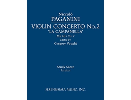 Livro Violin Concerto No.2, MS 48 de Nicolo Paganini (Inglês)