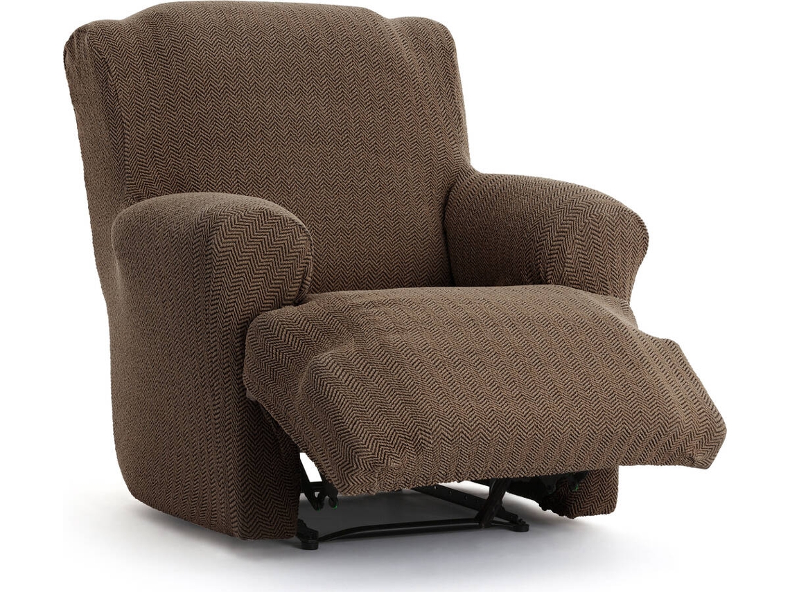 Capa de Poltrona Relax XL EYSA Premium Jaz Tecido Multielástico (110 x 80 x 120 cm - Poliéster e Algodão - Marrón)