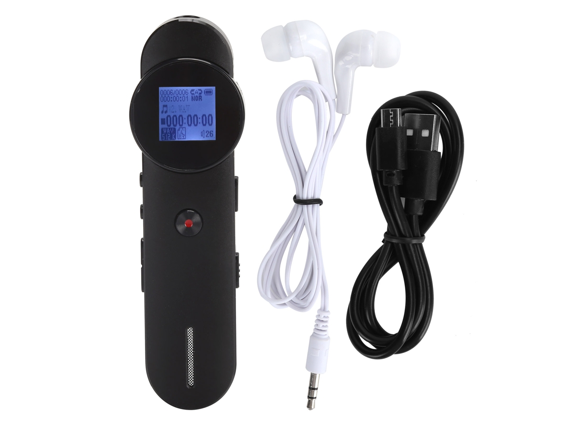 Aetheria gravador Digital de Voz com Reprodução Gravador Portátil Recarregável 16gb para Aulas Reuniões Entrevistas