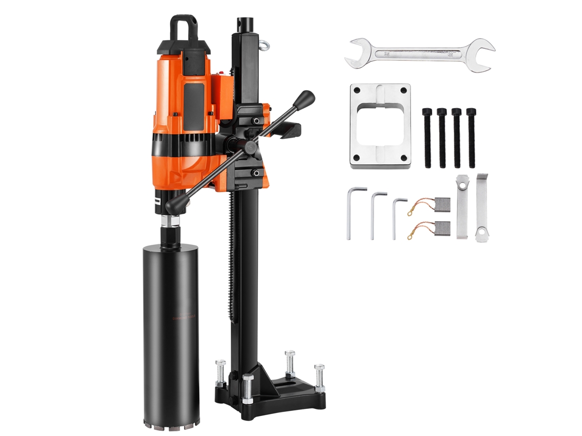 3500 W Broca Vertical De Núcleo Succebuy 20 300 Mm De Diâmetro Com Suporte