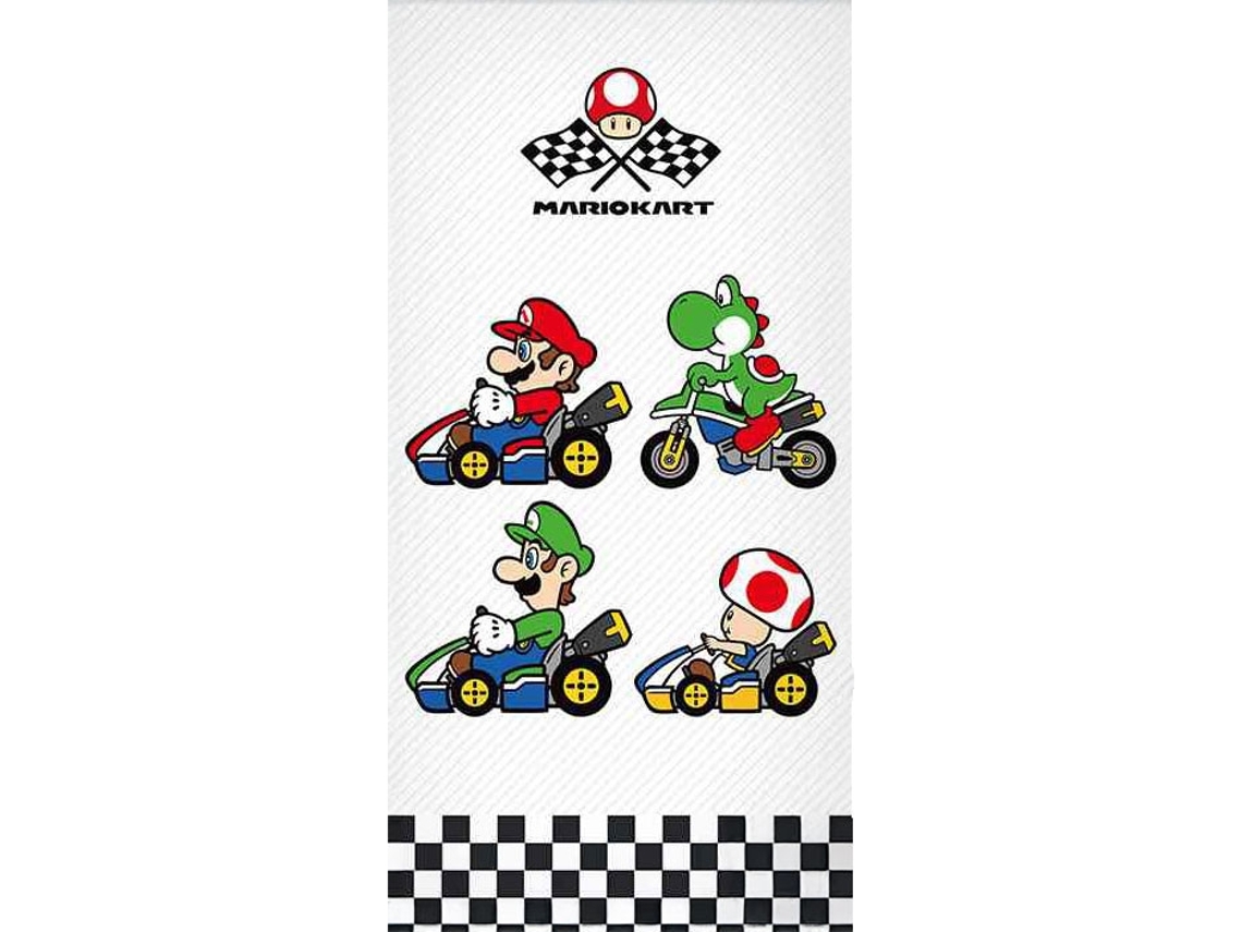 Toalha de Banho e de Praia Super Mario Grand Prix 70×140 Cm BRILVIBERA
