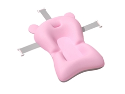 Travesseiro de Banho Bebê LAXISCREED Rosa Anti derrapante