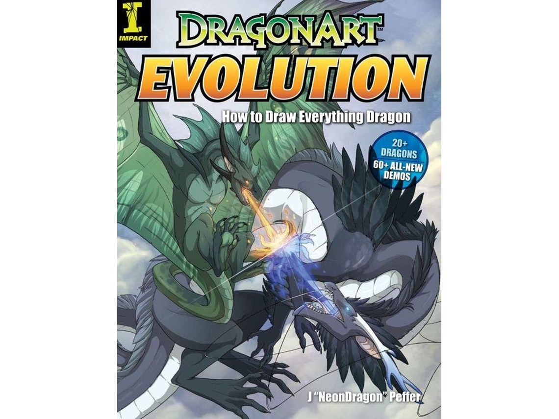 Livro Dragon Art Evolution de Jessica Peffer (Inglês)