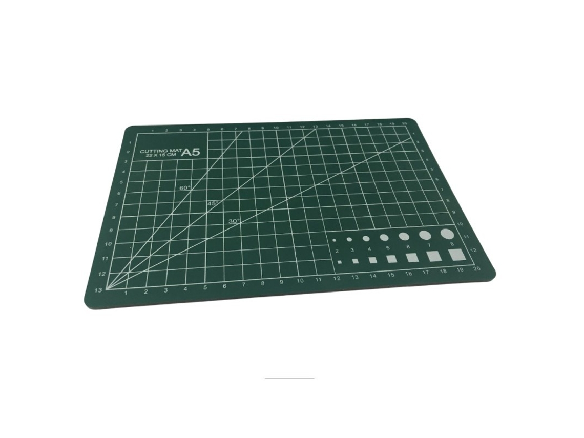 Tapete De Ecrã De Pvc Dupla Face Art Verde A5, Resistente, Prático E Fácil De Utilizar Elysve