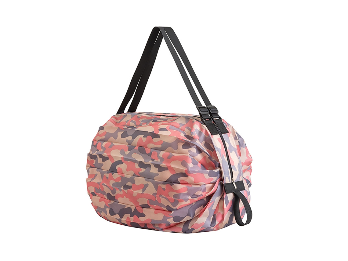 Sacola de Compras Reutilizável Dobrável Nylon Impermeável Grande Capacidade Portátil para Uso Diário