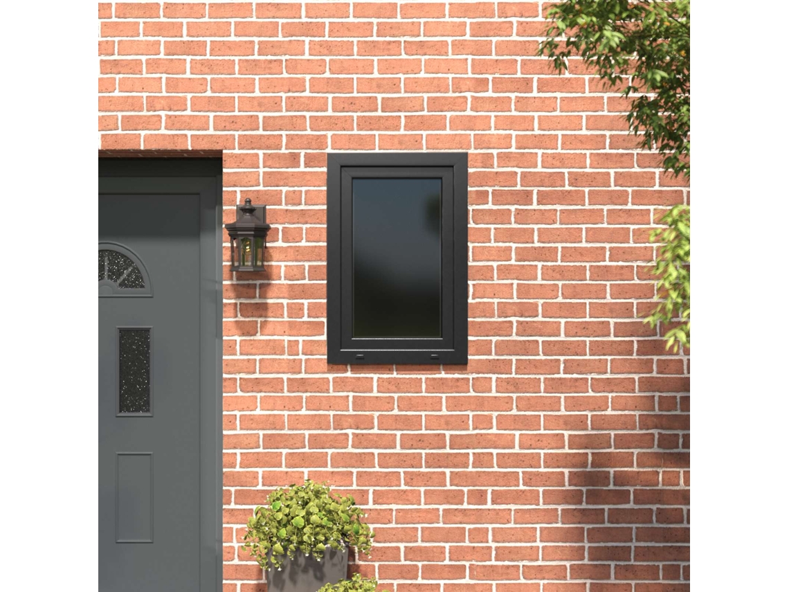 Vidaxl Janela De Porão Risor 60 X 80 Cm Pvc E Vidro Antracite