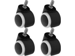 Rodízios Giratórios Para Cadeira De Escritório, Haste 10 Mm, Pacote