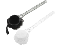 Lurelia Conjunto De 2 Buchas Vegetais De Banho Para Duche, Bucha Vegetal, Cabo Longo E Dupla Face, Uso Diário Essencial