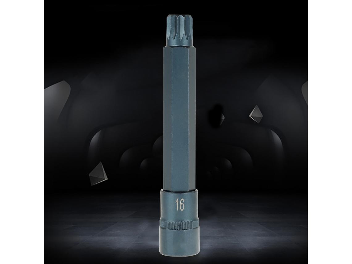 Destornillador Eléctrico 12 Puntos Star Bit Socket 1/2" 150mm (m16) Herramienta De Impacto