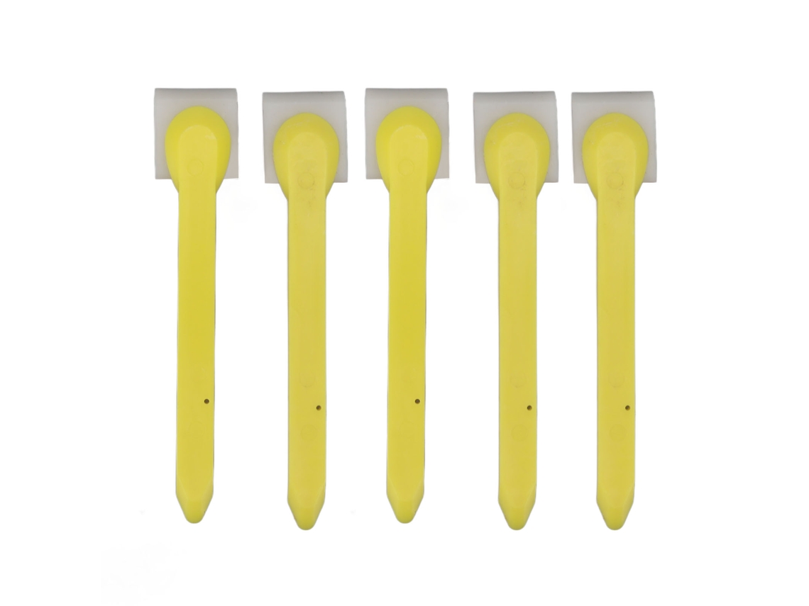 5pcs Lâmina Raspar Cola Tendão Boi Plástica Mão Janela
