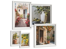 Conjunto De Pinturas Ruazinhas Atmosféricas Limões Espelharte (5 Peças)