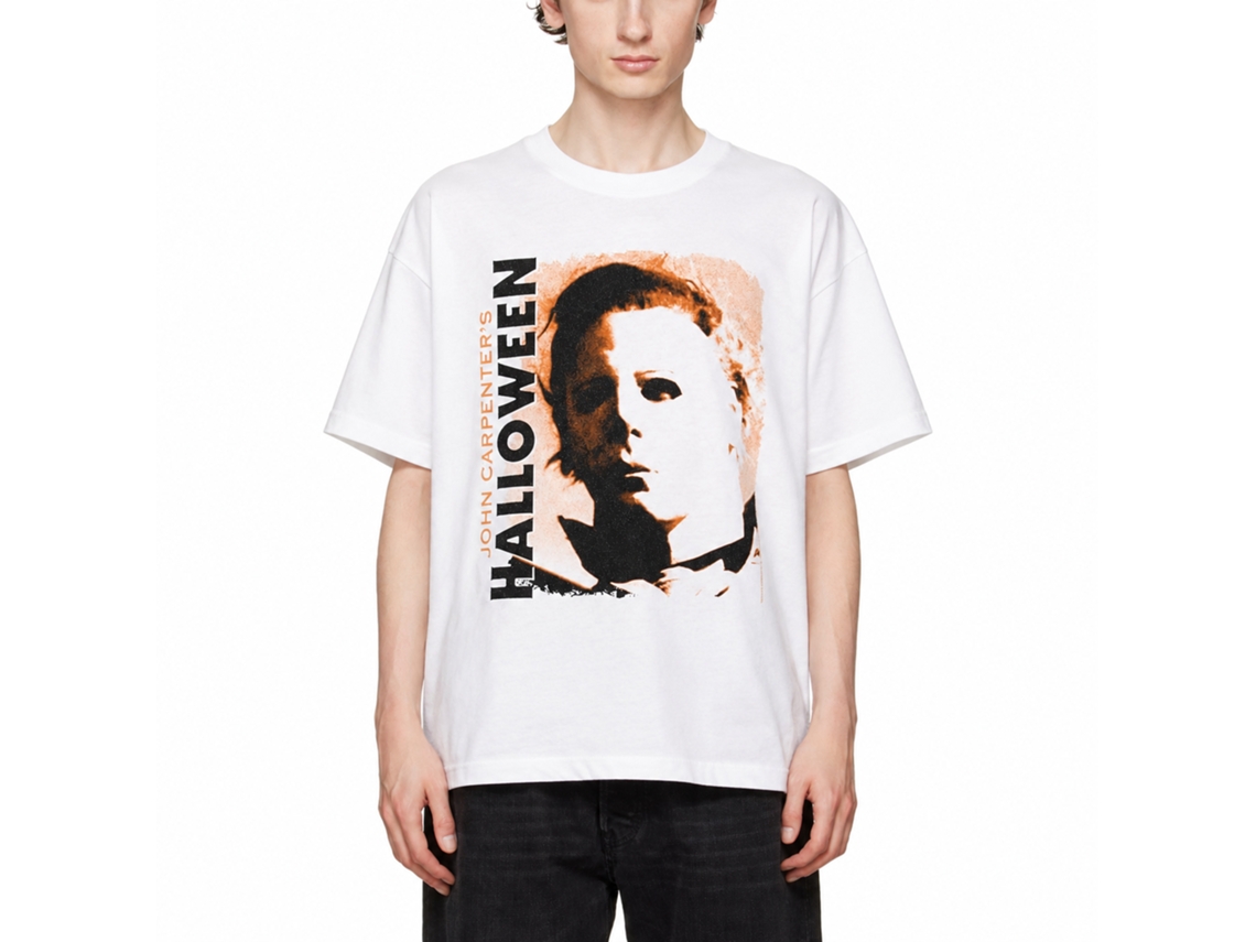 Rockinstone Halloween Movie John Carpenters Halloween White Adult T-shirt Size:xxl