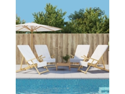 Vidaxl Toalhas De Praia 4 Pcs 60x135 Cm Tecido 400 Gsm Branco
