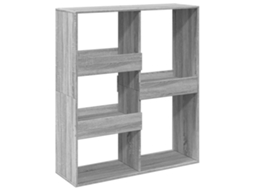 Book Cabinet, Book Cabinets Vidaxl Cinzeto Madeira Processada (n/a)