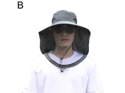 Máscara Facial De Verão Anti-mosquito Chapéu Balde Malha