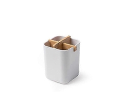 Suporte Para Escova De Dentes De Bambu, Suporte Para Escova De Dentes Elétrica (branco)