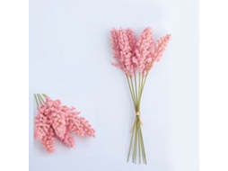 6pcs Lavanda Artificial Floral Bouquet Fake Plant Decoração Casa Deep Pink Alta Qualidade S/MARCA