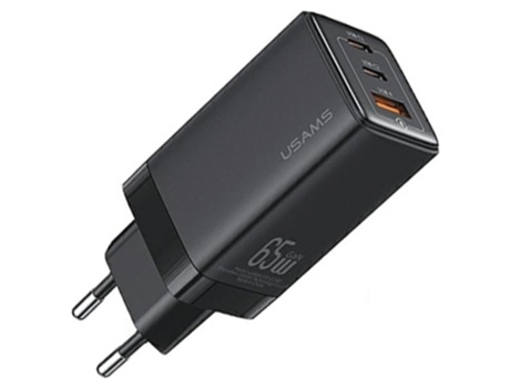 Usams 2xusb-c 65w Adaptador De Rede Para Magsafe Pd3.0 Qc3.0 Carregamento Rápido