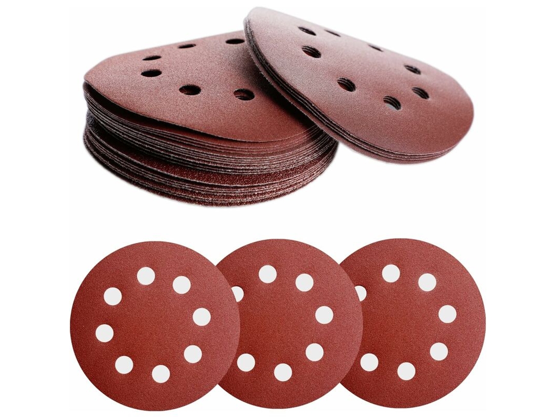 Conjunto de 24 Discos Lixa 125 Mm para Lixadeira Excêntrica BRILVIBERA
