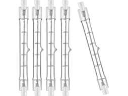Rebe bombilla Halógena R7s 118mm 400w 230v Regulable 4000 Lúmenes 2700k Branco Quente para Iluminação Residencial Lojas Escritórios