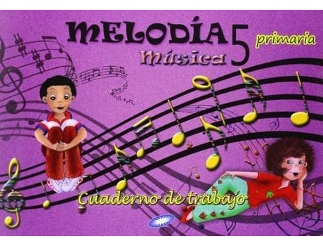 Livro Cuaderno Música 5º Primaria Melodía de Vários Autores