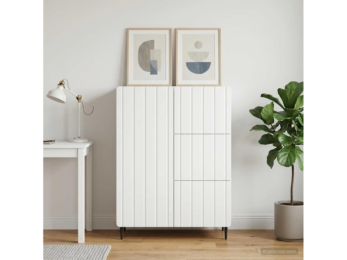 Vidaxl Buffet Branco 66 X 34,5 X 91,5 Cm Derivados De Madeira