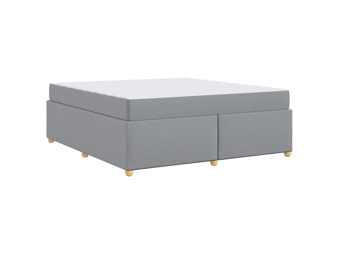 Conjunto 1 Cama Moderna Vidaxl Cinzento-claro Tecido (180 X 200 Cm)
