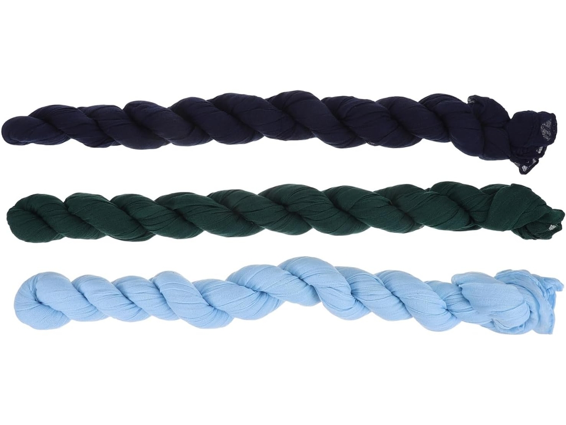 Conjunto de 3 Amosfun Peças Caminho Mesa Leve em Tule para Decoração Festas Estilo Boêmio e Campestre, Perfeit