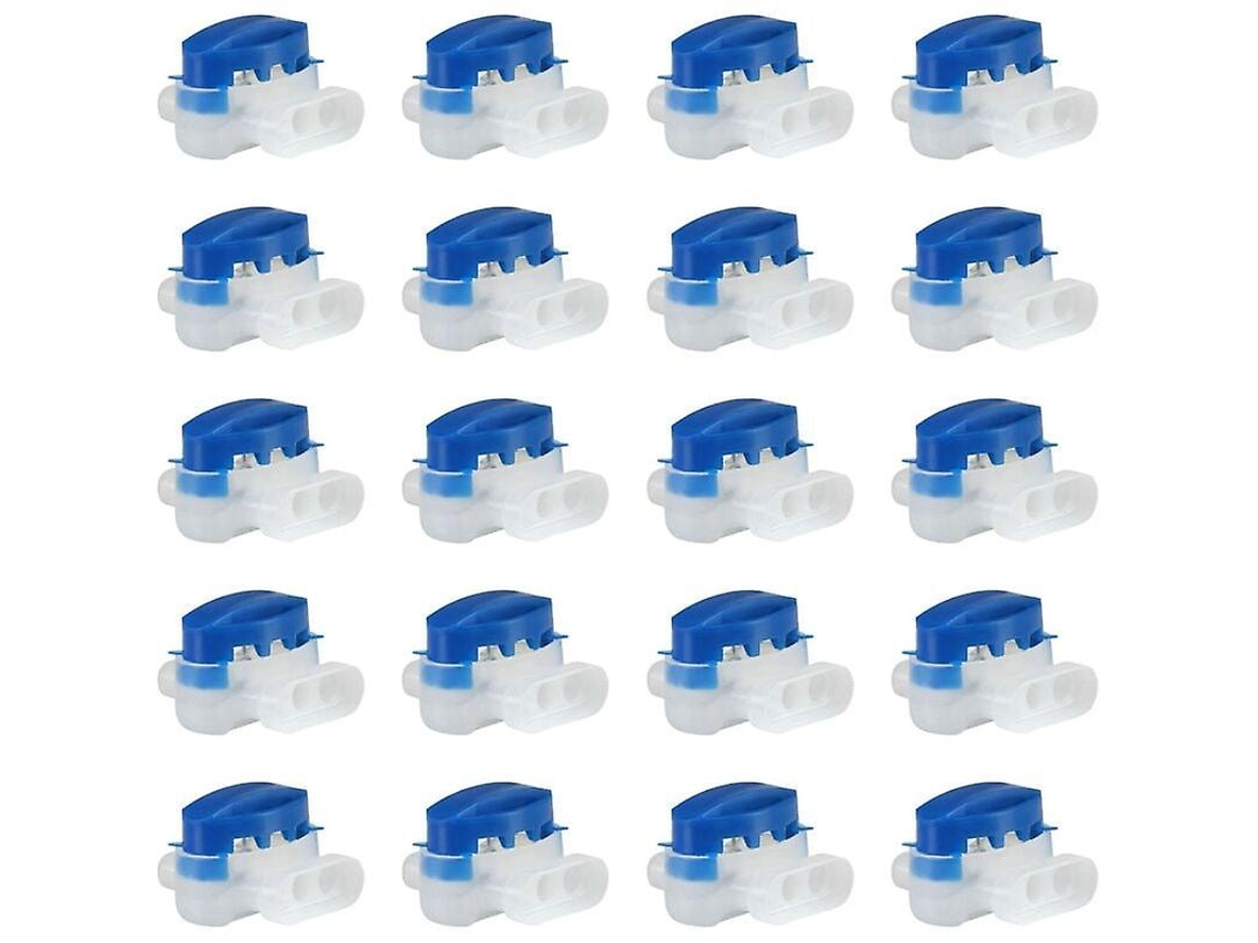 20 Conectores de Cabo Rellenos de Resina para Cortacésped Robótico Automower Impermeables Abs