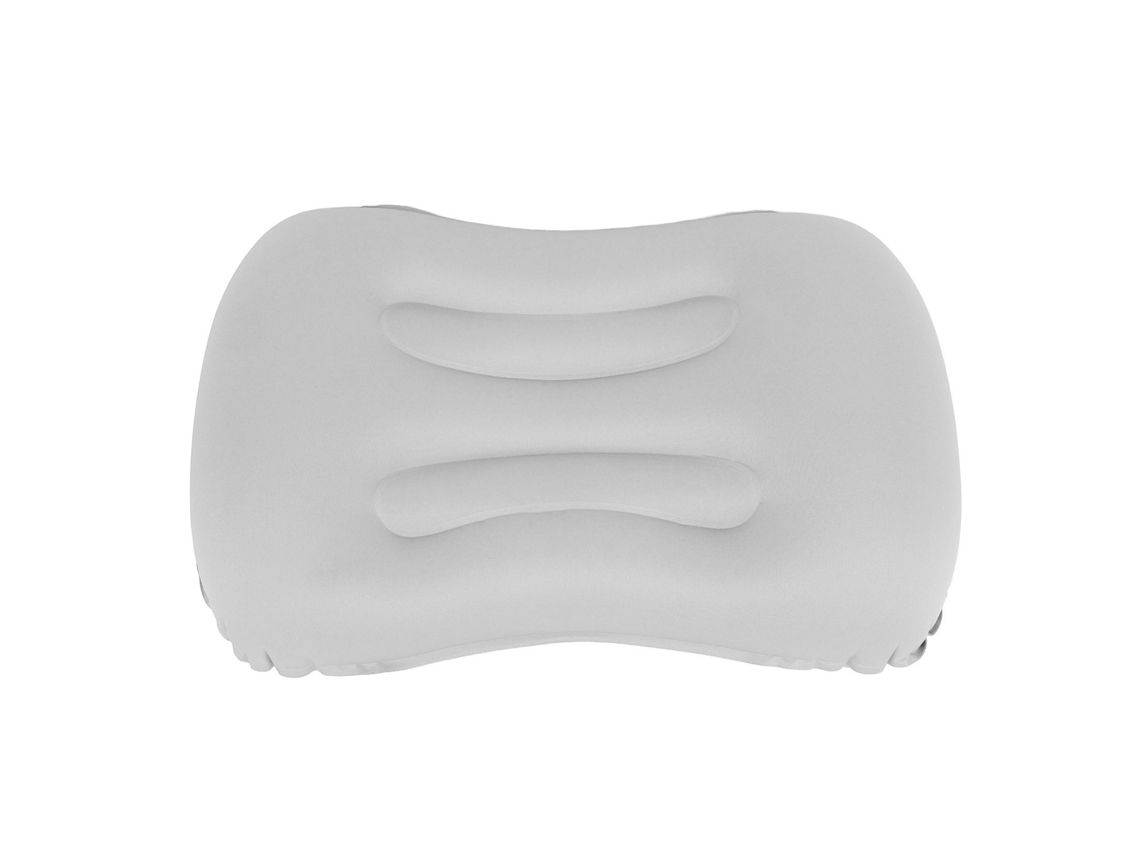 Travesseiro inflável TPU, ergonômico, portátil, para camping, viagem, cinza claro S/MARCA