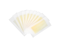 10 Pcs Papéis De Cera Depilatória Para Remoção De Cabelo Nas Pernas, Corpo E Rosto (amarelo)