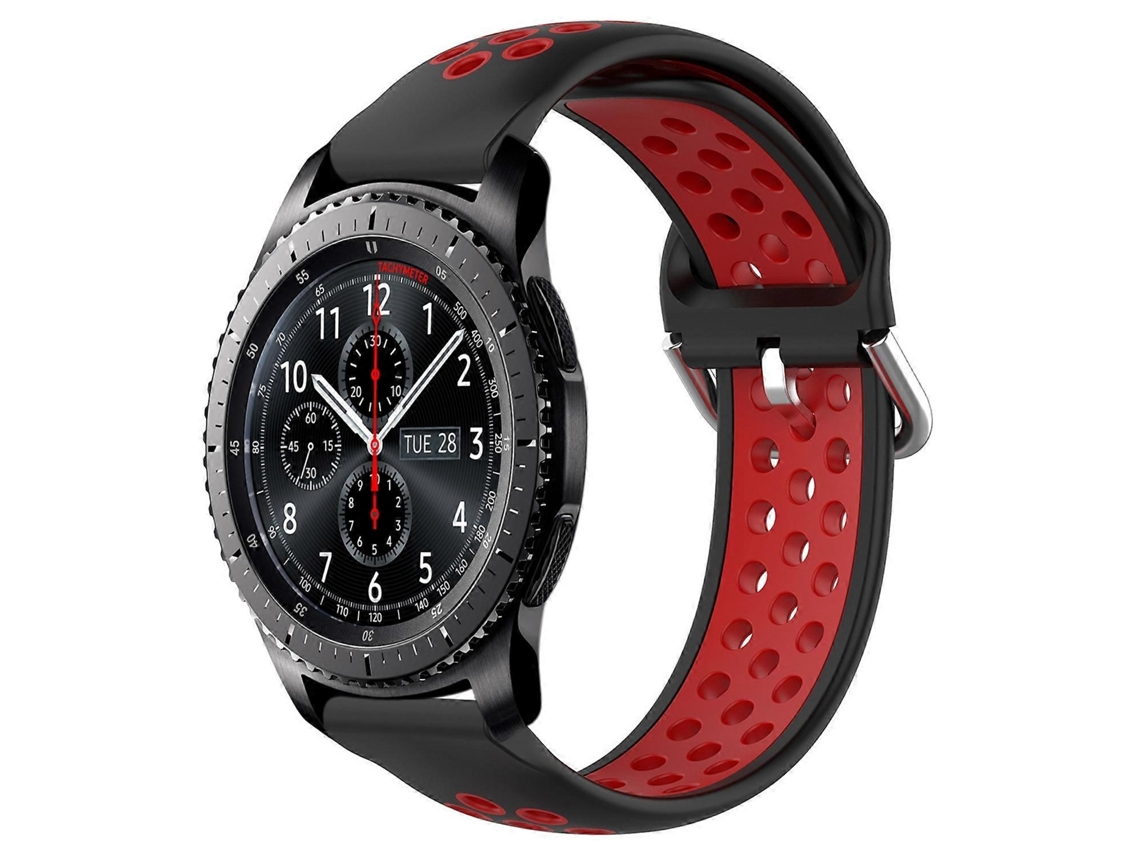Pulseira De Silicone Esportiva Perfurada E Respirável De 22 Mm Para Samsung Gear S3 Frontier