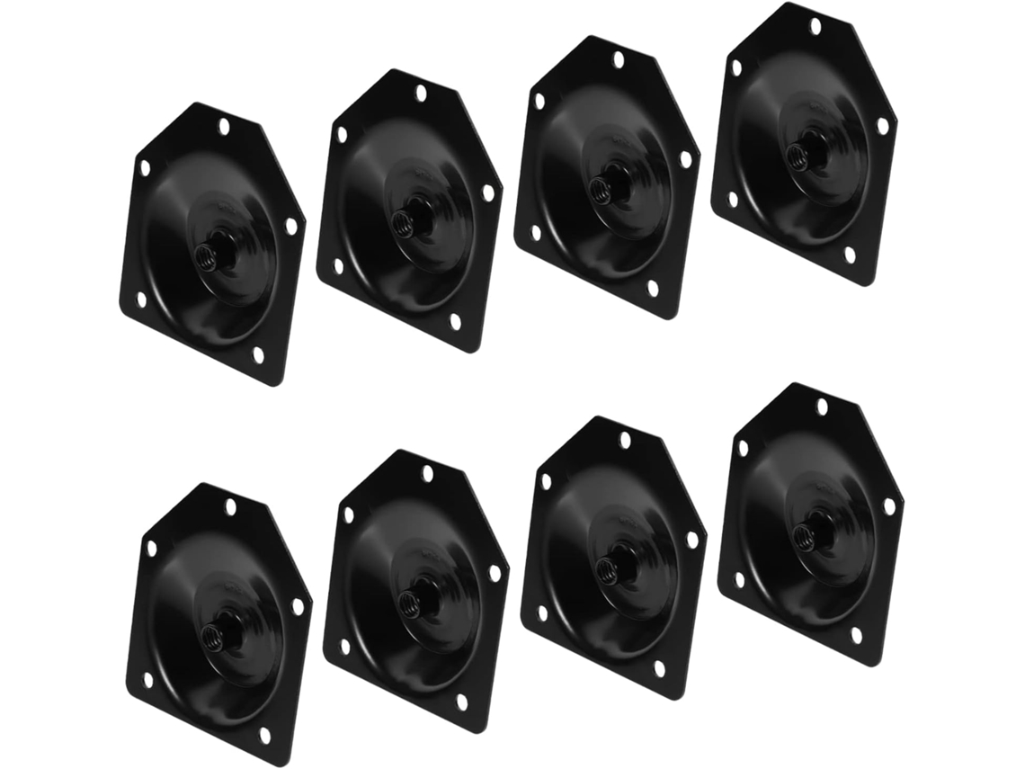 Mipcase Conjunto De 8-placas Montagem Ferro 12-graus Para Pés Mesa Centro, Sofá E Banco Acessórios Para Móveis