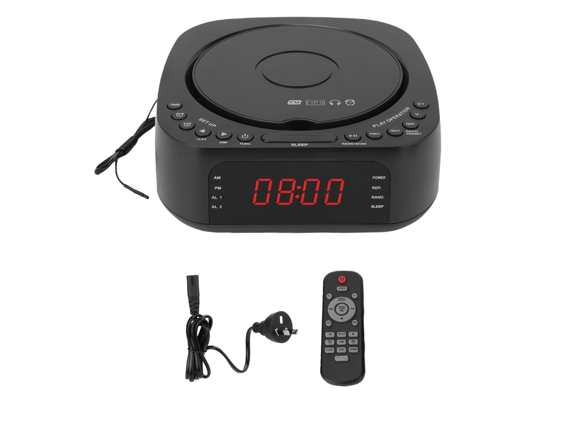 Relógio Despertador Cd LAXISCREED Bluetooth Usb Rádio