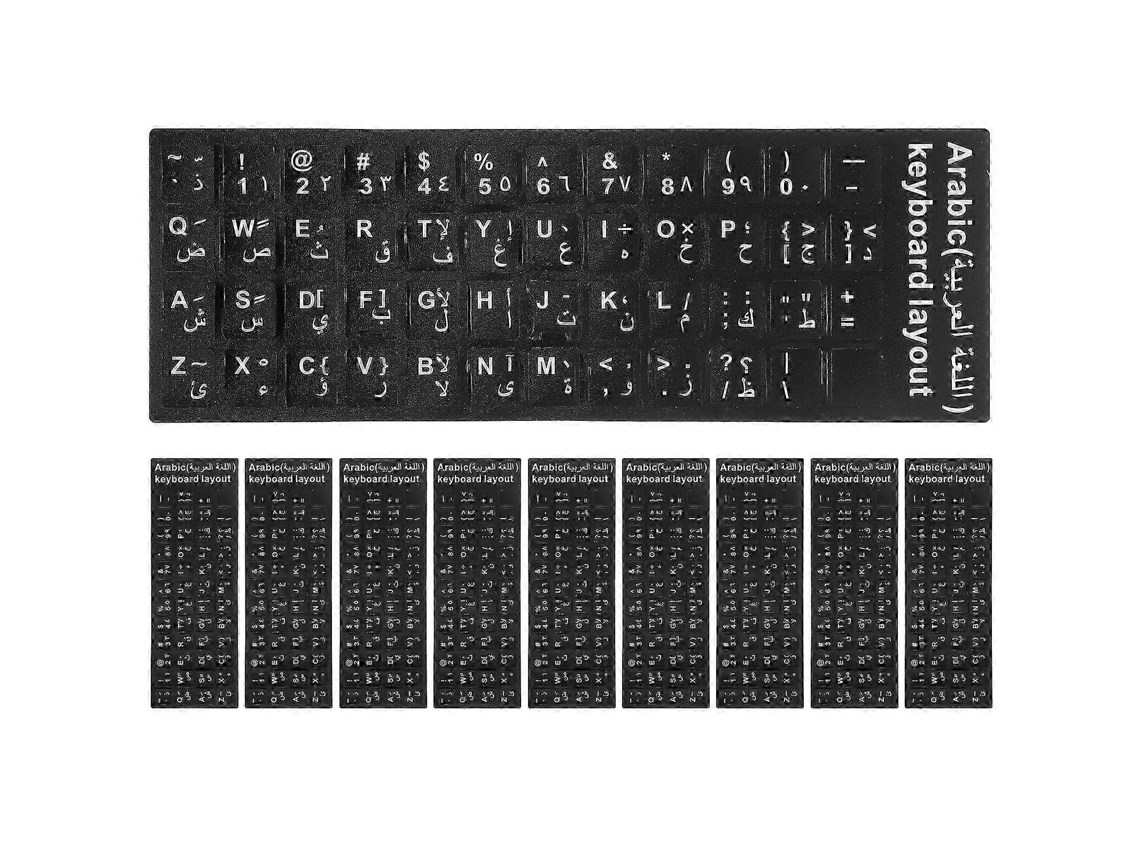 10 Adesivos De Teclado, Substituição De Letras Para Teclado Árabe Ly Ebike
