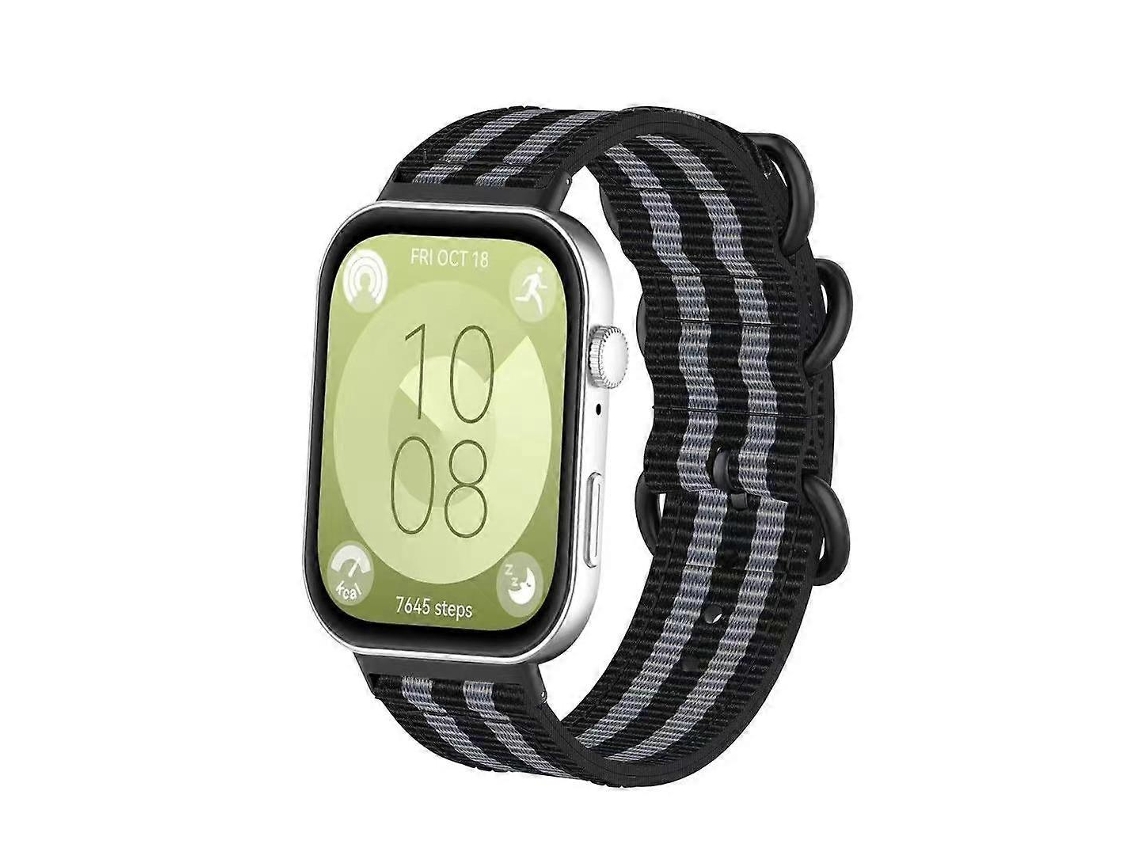 Pulseira De Nylon Com Fivela De Anel Em Lona Para Huawei Watch Fit 4 Pro / Fit 4 / Fit 3