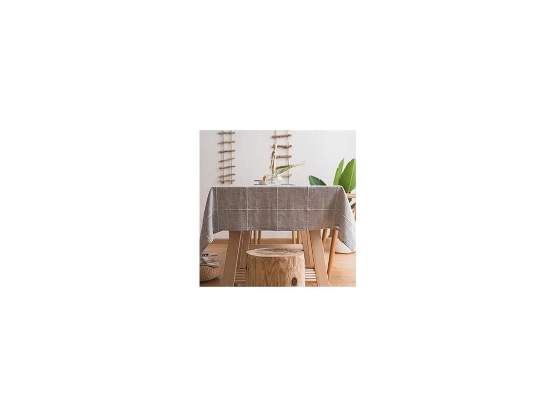 Lurelia Toalha De Mesa Algodão Linho 135 Cm Bordado