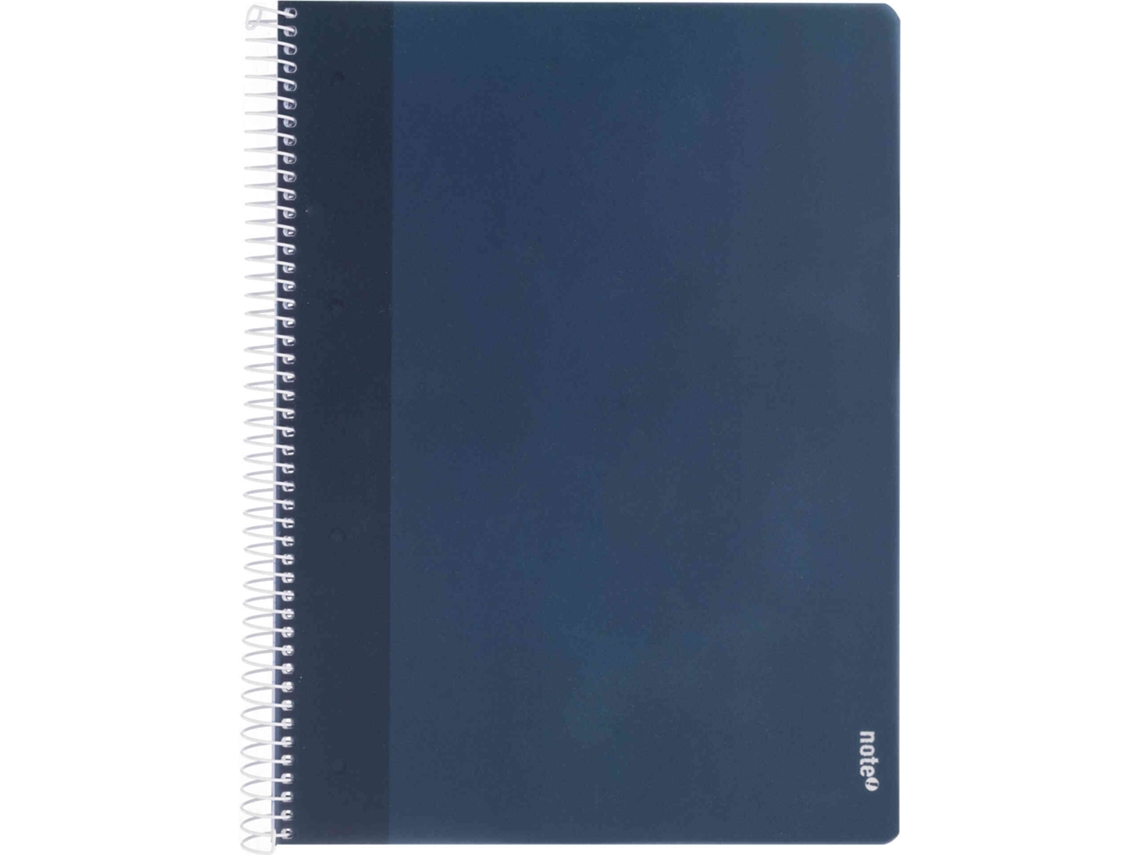 Caderno Espiral Pautado A4 Azul Escuro Note!