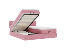 Ottoman Bed, Ottoman Beds Vidaxl Cor-de-rosa Veludo (200 X 200 Cm)
