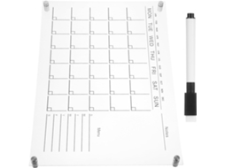 Calendrier Ménager En Acrylique Suspendu Tableau Blanc Effaçable À Sec, Design Léger Et Décoratif Pour Bureau