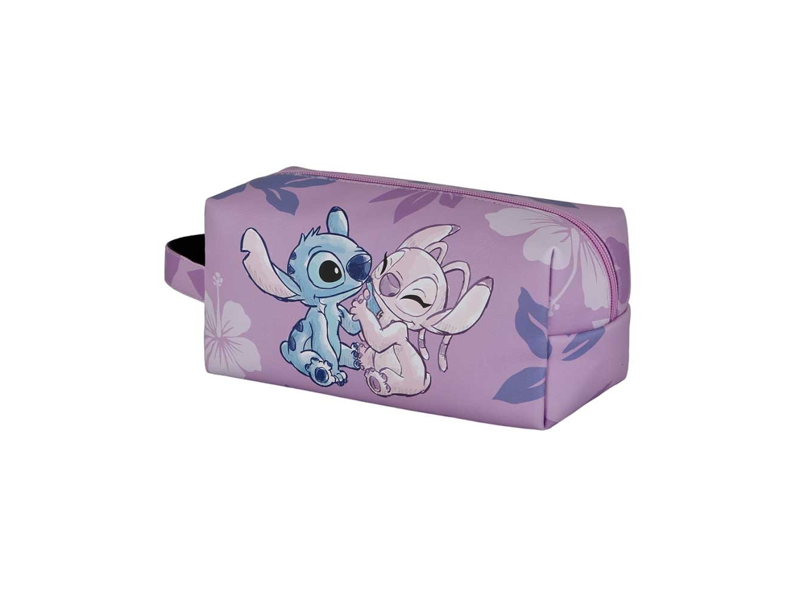 Nécessaire Disney Lilo e Stitch Stitch Angel de Viagem Brick PLUS, Rosa