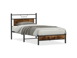 Estrutura de Cama Derivada de Madeira Carvalho Fumado MAISON EXCLUSIVE