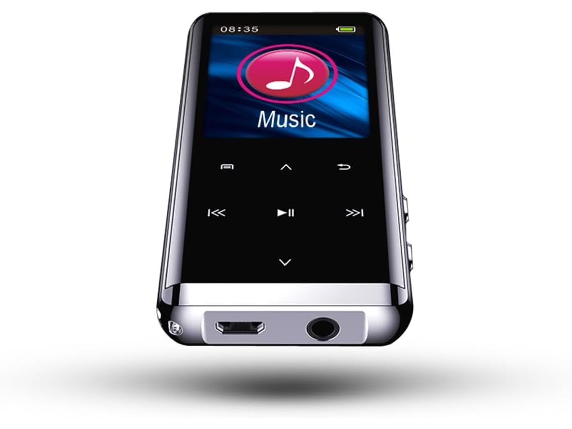 Reprodutor De Mp3 Portátil Hi-fi Com Chave E Alto-falante Bluetooth,