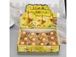Mali 12pcs Bola de Estresse Gema de Ovo Transparente Alta Elasticidade Alivio Ansiedade Tpr